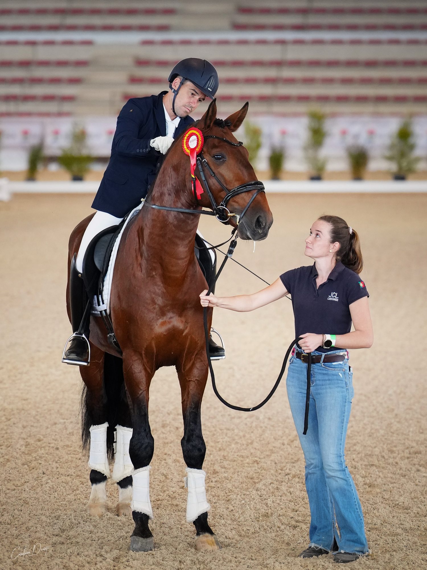 Sublime JCL with his rosette at Rural Beja 2026